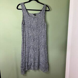 Eileen Fisher Silk Print Dress Tunic Overlay Size Large